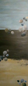 27 Stones (Acryl auf Leinwand, 40x120)